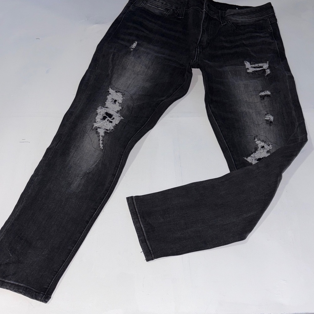 NWOT Rue 21 Premium Distressed Black Jeans for Men 32/30